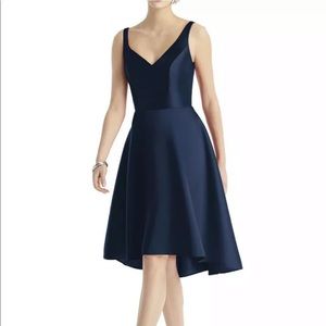 Alfred Sung V-Neck Sateen Twill Cocktail Dress 18